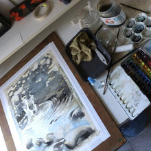 Carica l'immagine nel visualizzatore di Gallery, Acquerello Originale Acqua 01.
