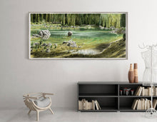 Carica l'immagine nel visualizzatore di Gallery, Acquerello Originale Pano Acqua 03 - relaxart.it
